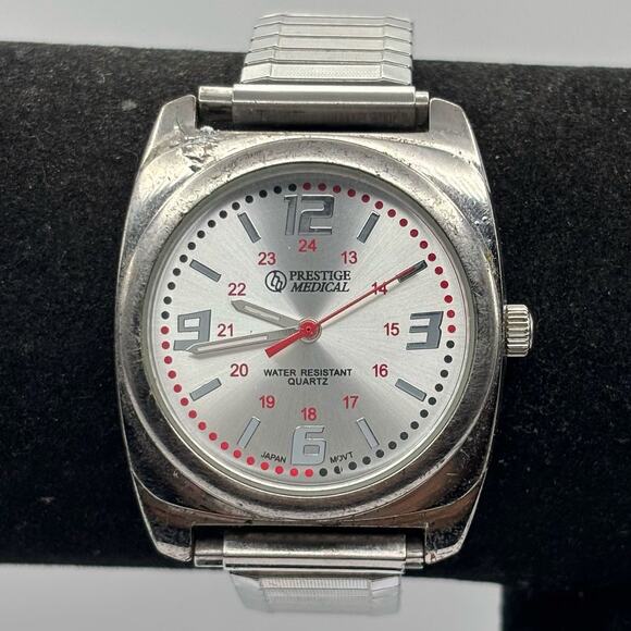 Silver Prestige Medical Men's Watch - Picture 1 of 3